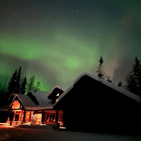 Lakefront Luxury Log Home With Spa & Aurora Views North Pole Exterior foto