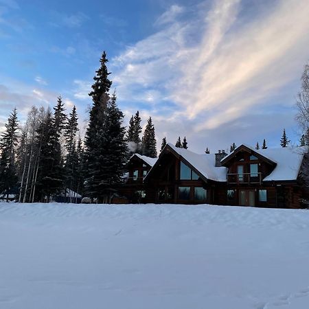 Lakefront Luxury Log Home With Spa & Aurora Views North Pole Exterior foto